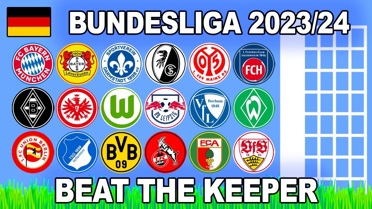 Beat The Keeper - Bundesliga 2023/24 - Algodoo Marble Race