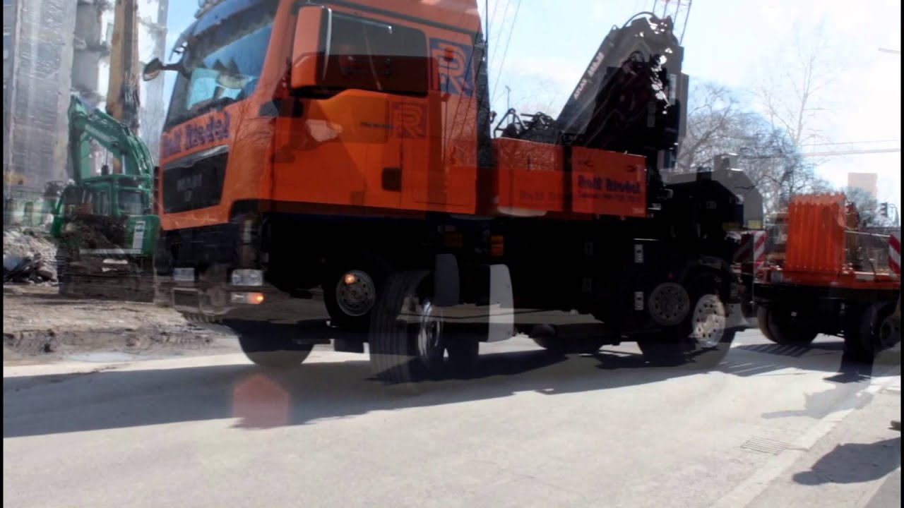 SCHWERTRANSPORT MAN TGX ++ KRANWAGEN ROLF RIEDEL TRANSPORTE
