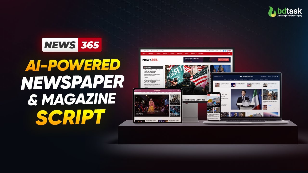 News365 - AI-Powered Online News Portal Software | Best News Management System | CMS for Newspaper