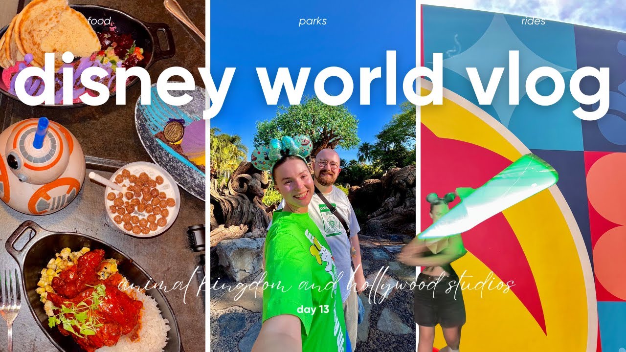 walt disney world vlog! ⭐️💚come with us to animal kingdom and hollywood studios!✨