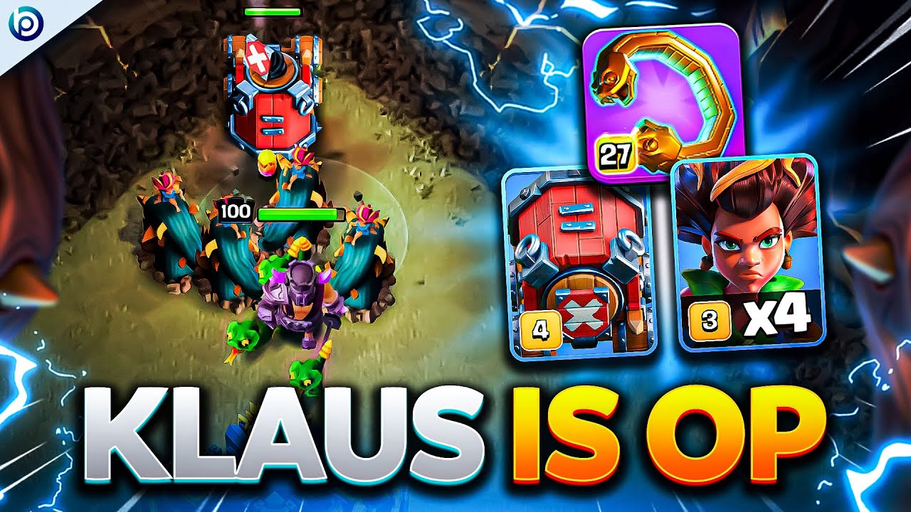 KLAUS REINVENTS Root Riders with SNAKE BRACELET + TROOP LAUNCHER | Clash of Clans TH17