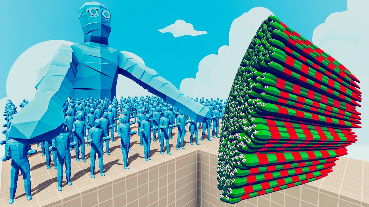 200x ICE MUMMY + 1x GIANT vs EVERY GOD - Totally Accurate Battle Simulator TABS