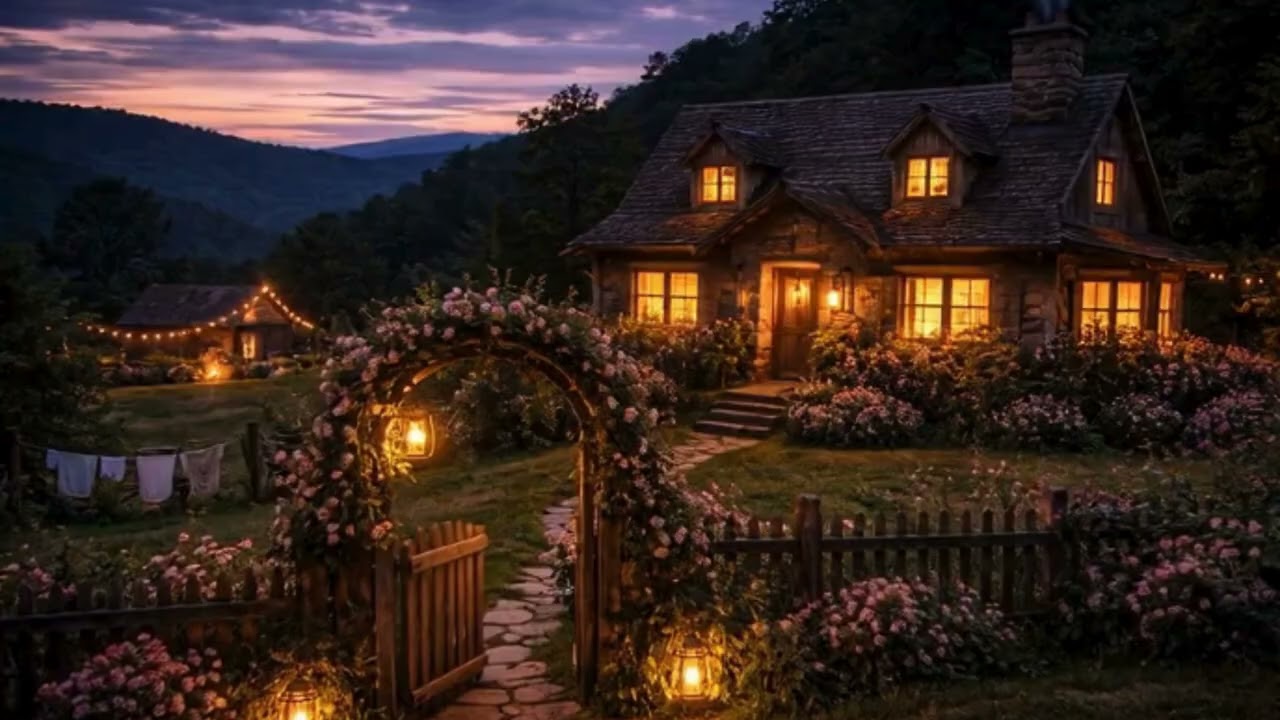 Cozy COTTAGE Night Drift & Peaceful Ambience 🌙🏡 Deep Sleep Study Relax Reading Soundscape Music