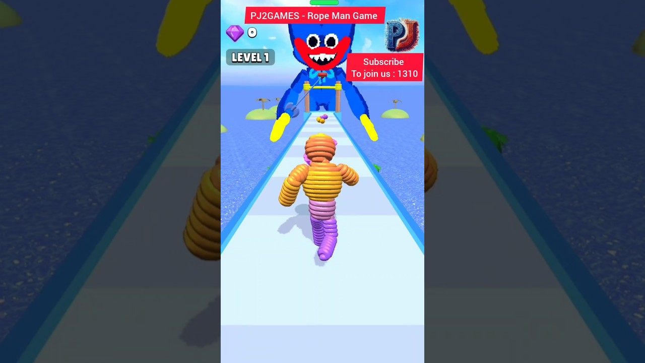 Rope Man 🤪 #Game Level 1 #ropeman #Ropemanrun #racegame #rungame #shorts