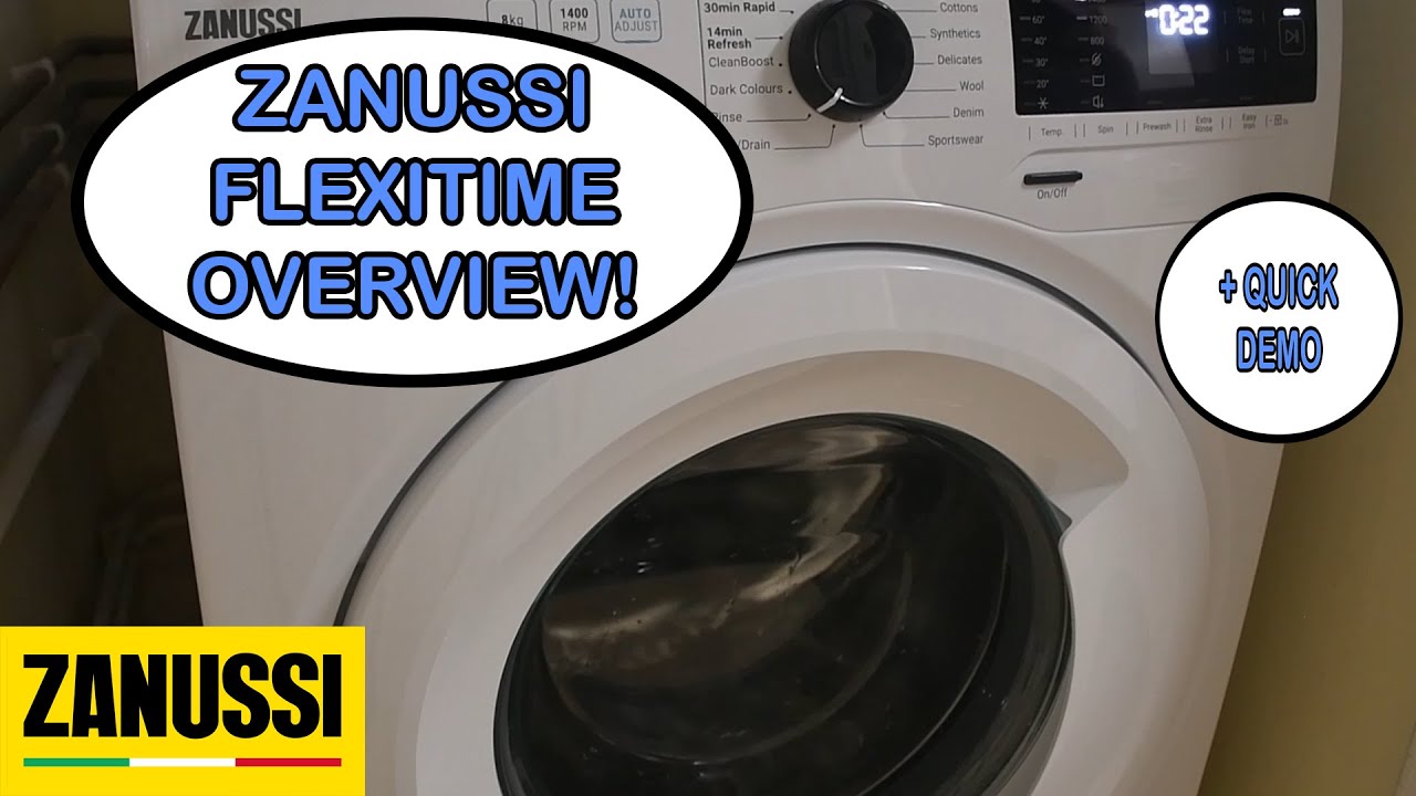 Zanussi ZWF842C3PW FlexiTime Washing Machine Overview!