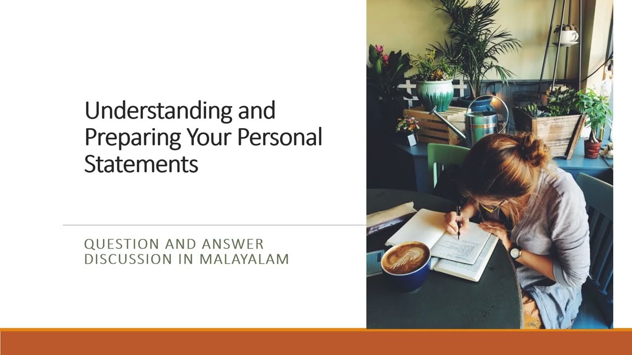 Writing your personal Statement  Question and Answer