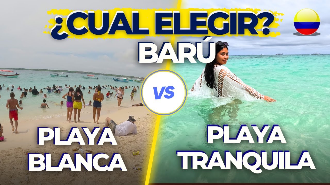 Playa Blanca o Playa Tranquila BARU ¿Cuál es la mejor playa de Cartagena? CO 4K