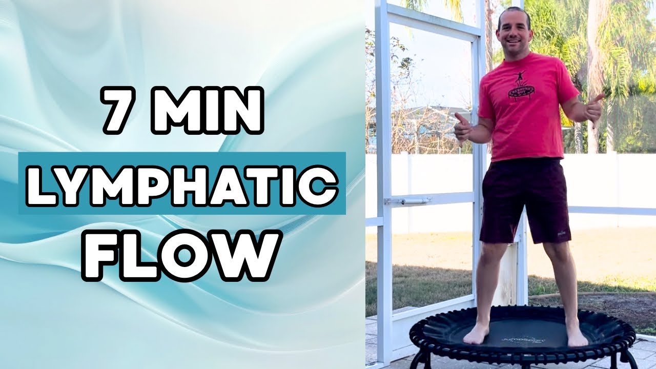 7-Minute Lymphatic Drainage Rebounder Workout | Low Impact Flow for Circulation & Detox