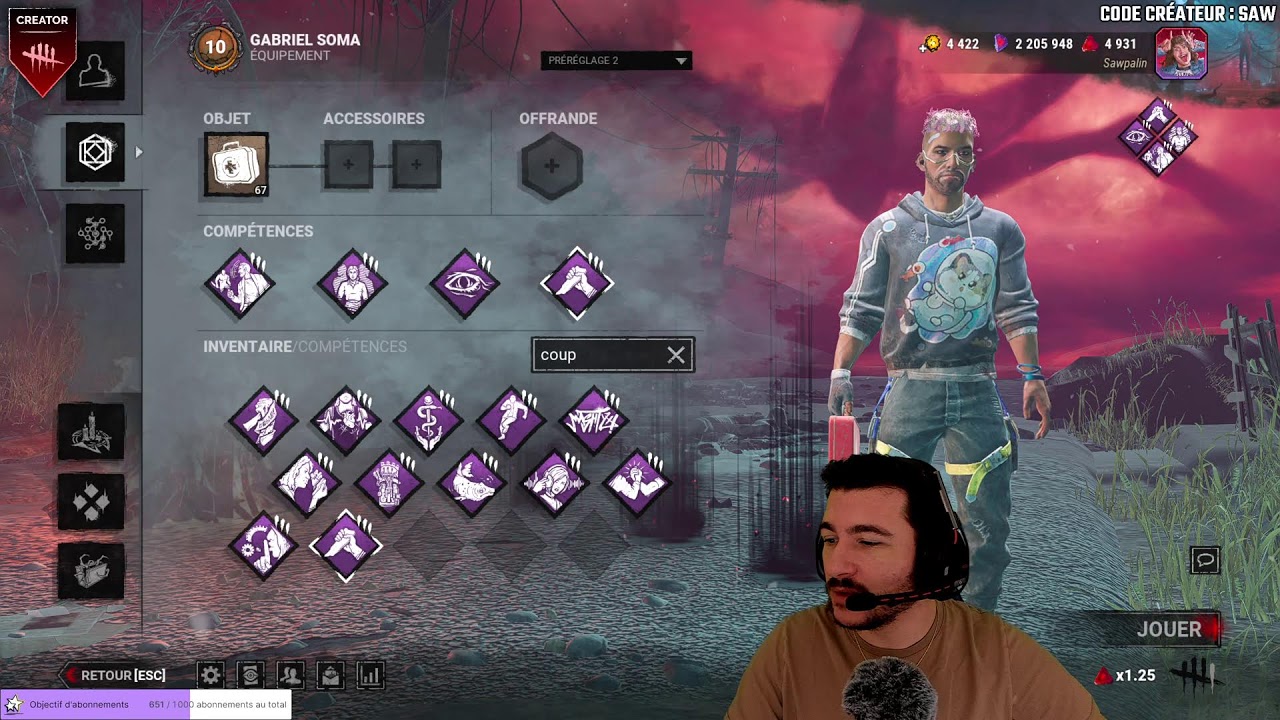 ✅DROPS DbD | !holy !st | Stream 2K | !code !mc [FR/PC] #DBDCreator @Sawpalin