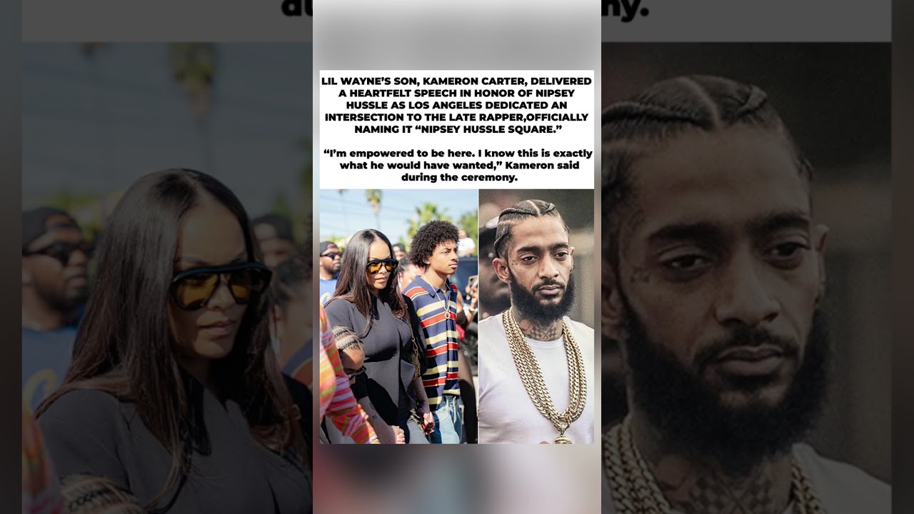 🕊️🎤 Lil Wayne's Son Honors Nipsey at 