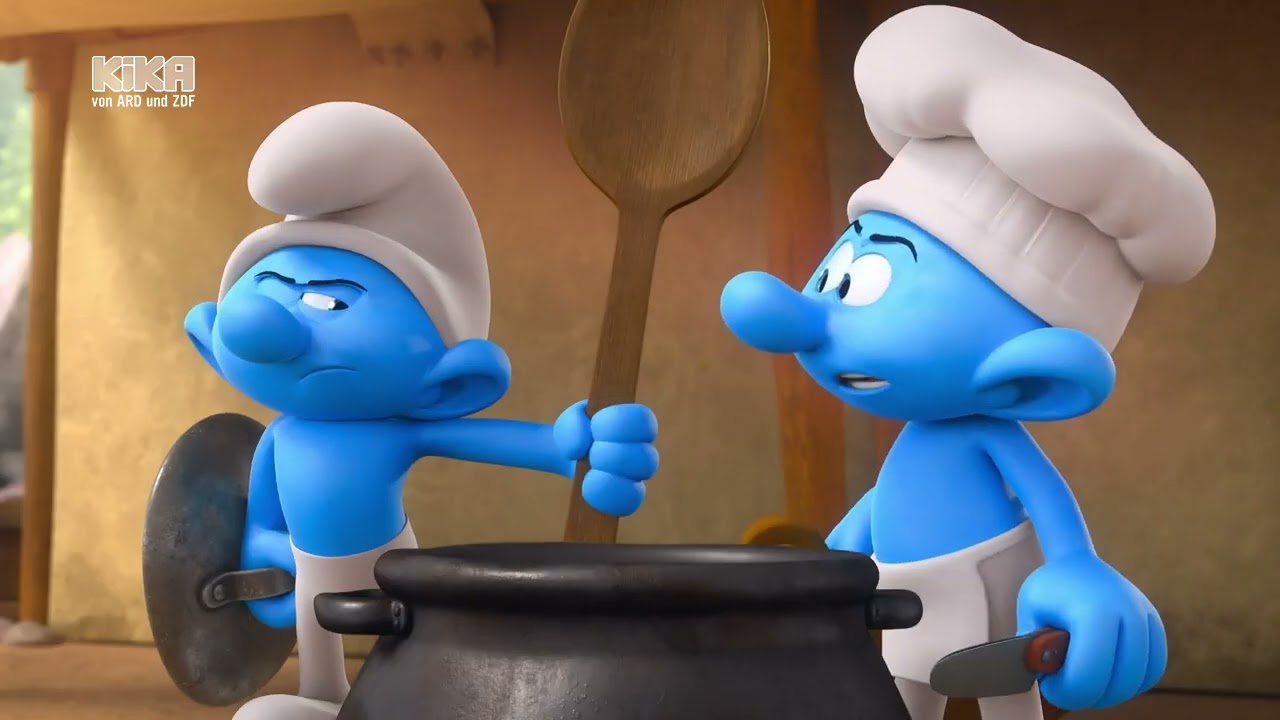 Die Schl&uuml;mpfe Gargamel, die Ballk&ouml;nigin