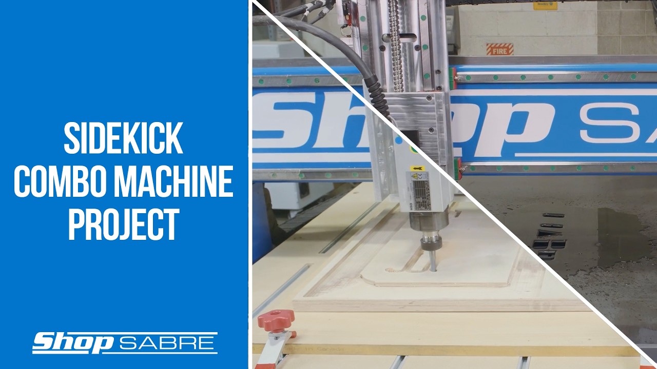 ShopSabre SideKick Combo Machine -  Metal / Wood Sign