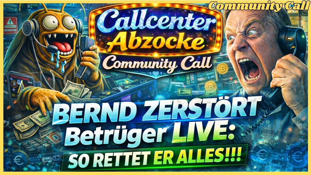 Scammer vs. Bernd, Gespräch kurz vor dem Absturz 😵📞 - Community Call