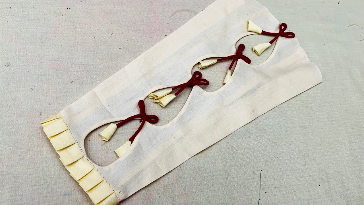 Very Easy and New Dori Sleeves Design for Kurti Cutting and Stitching