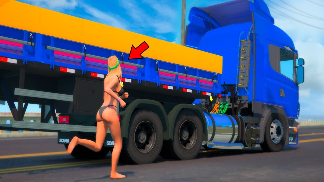 ABANDONEI A INTERESSEIRA DO CAMINHAO NO MEIO DA RODOVIA | GTA 5 MODS