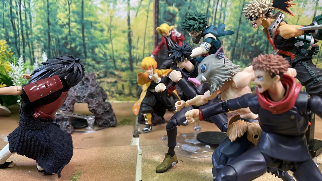 jumpforce stop motion jump hero VS uchiha madara 1