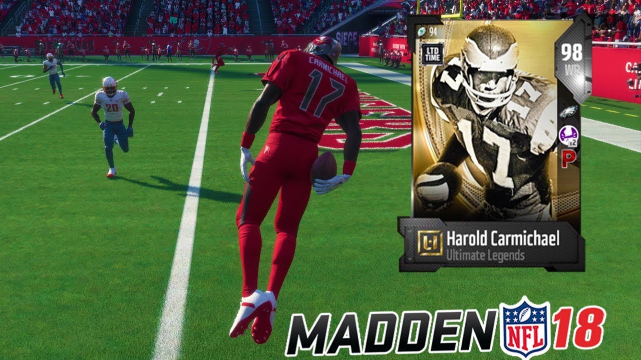 ULTIMATE LEGEND HAROLD CARMICHEAL! | MADDEN 18 ULTIMATE TEAM GAMEPLAY