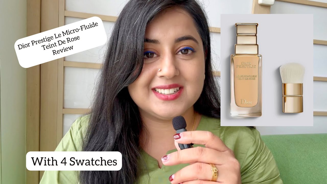 Ultimate Dior Prestige Foundation Review + 4 Face Swatches! | Honest & Close-Up #diorbeauty #makeup