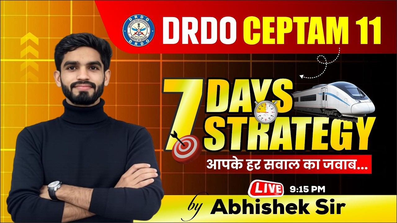 How to Crack DRDO CEPTAM 11 in 7 Days? 🎯 Preparation Strategy | DRDO CEPTAM 11 Strategy 2026 |#drdo