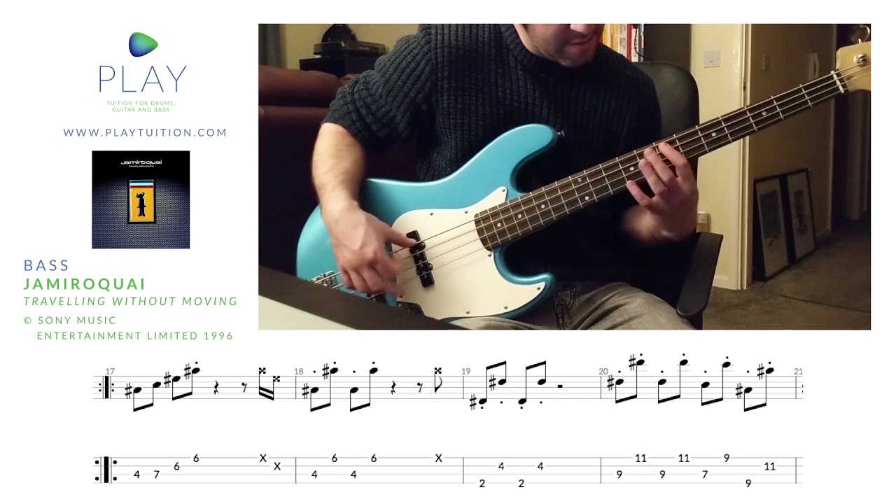 Jamiroquai – Travelling Without Moving (Bass) with tab