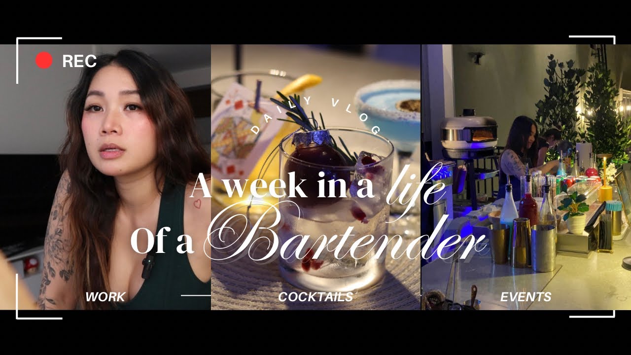 Working as a bartender in Miami | Bartender Vlog, working events, prepping etc.
