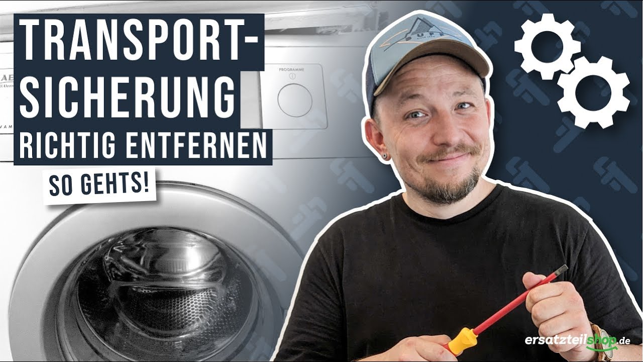 Transportsicherung Waschmaschine entfernen - so geht es!
