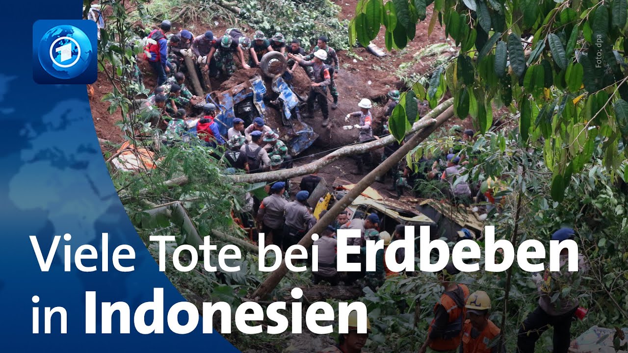 Mehr als 50 Todesopfer bei Erdbeben in Indonesien