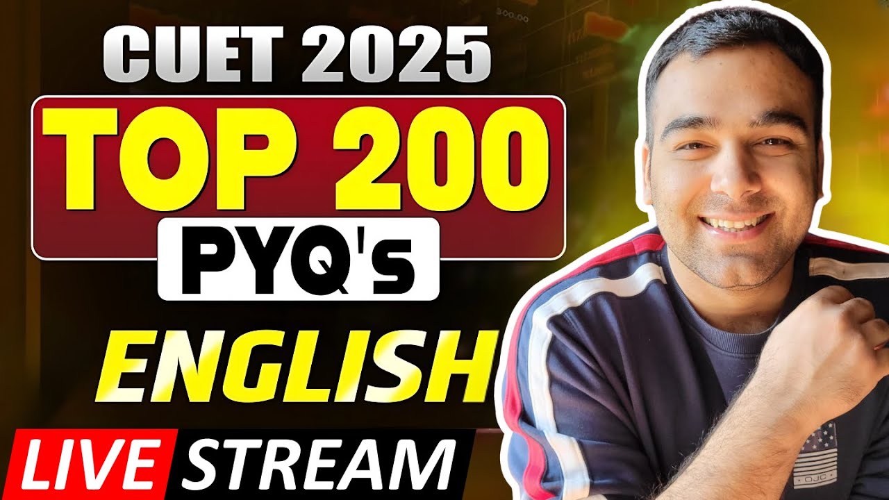 CUET 2025 English TOP 100 PYQs🤩 | बस ये करलो 250/250 पक्के 📑🔥