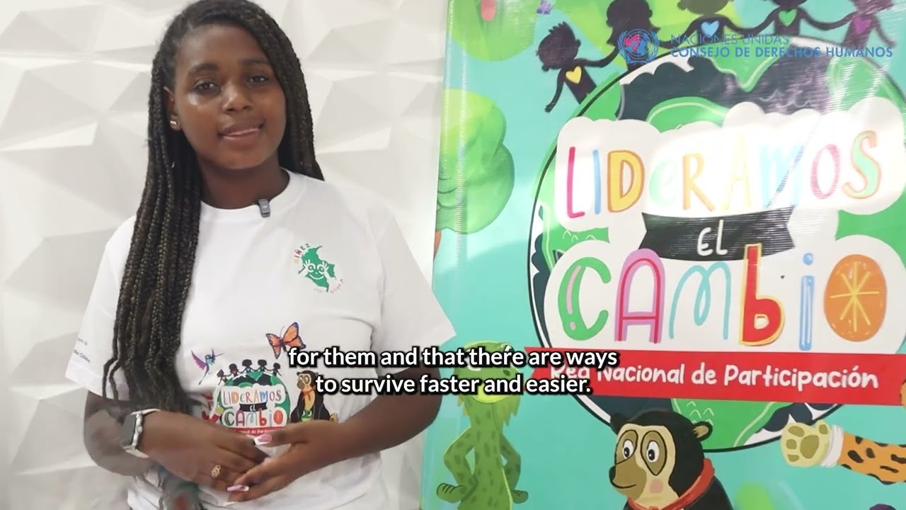 “We have lived the conflict ourselves,” Colombian child tells UN Human Rights Council