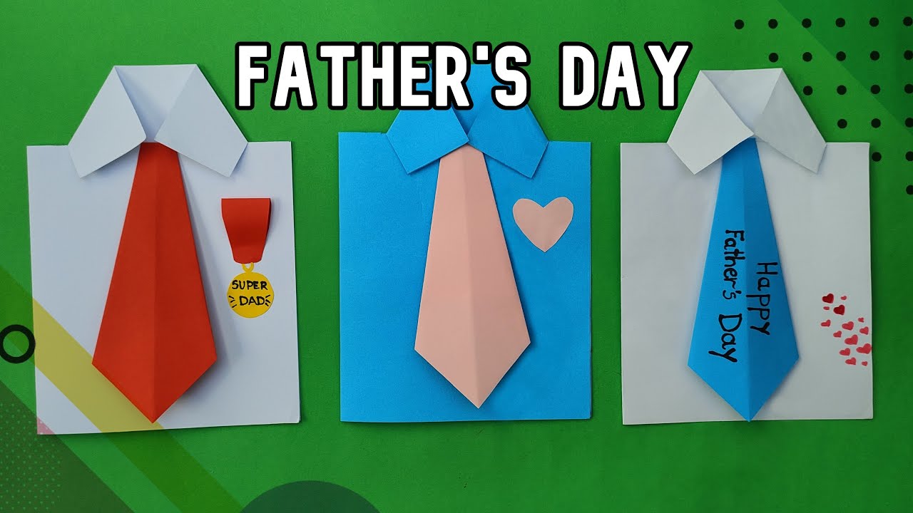 Kartka koszula na Dzień Taty – łatwy prezent DIY dla taty | Father’s Day card