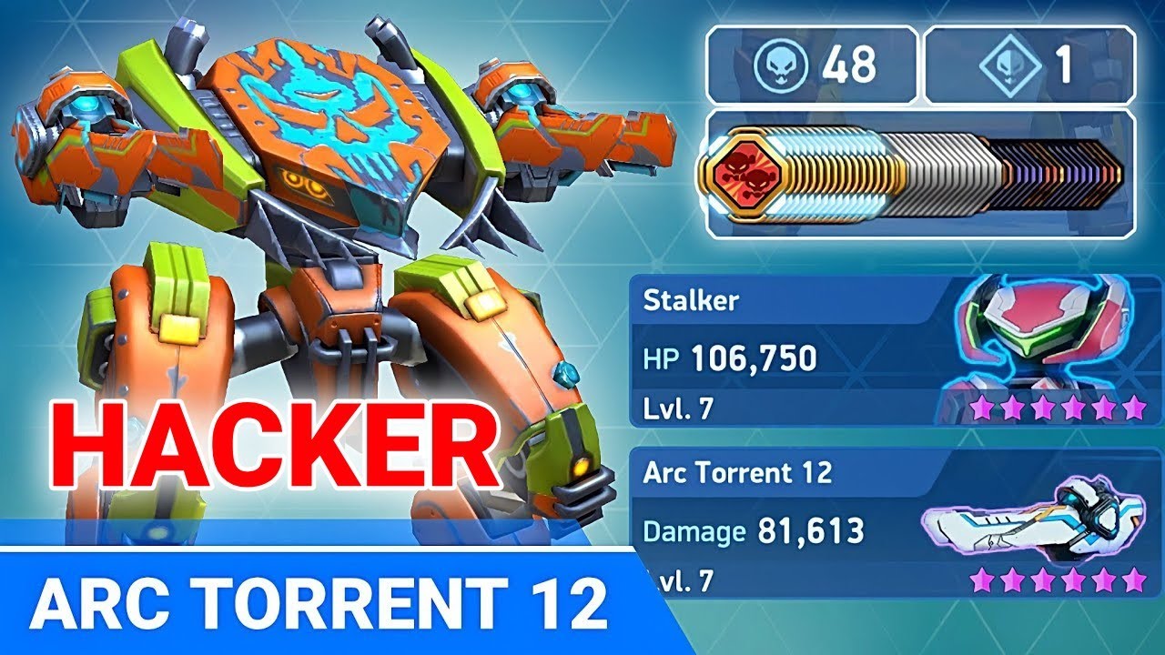Hacker Stalker - 48 Kills - Arc Torrent 12 - Mech Arena
