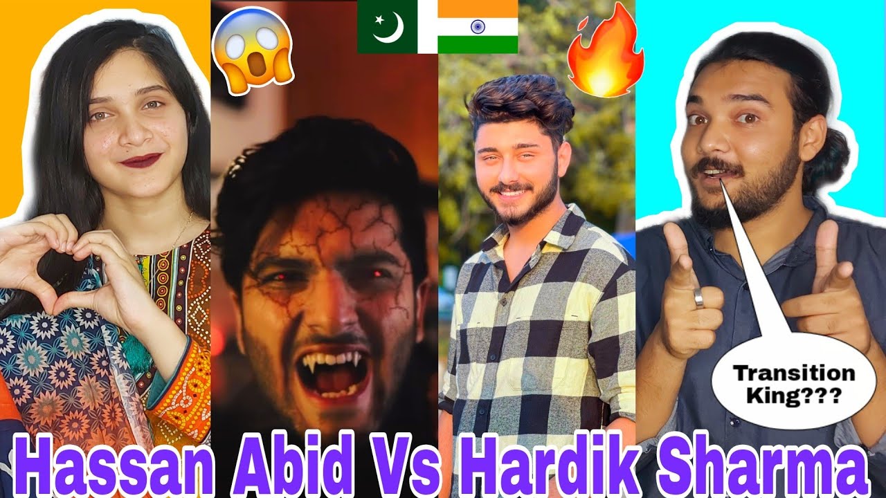 Pakistani Reaction on Hassan Abid Vs Hardik Sharma TikTok Videos | Reaction Bazar