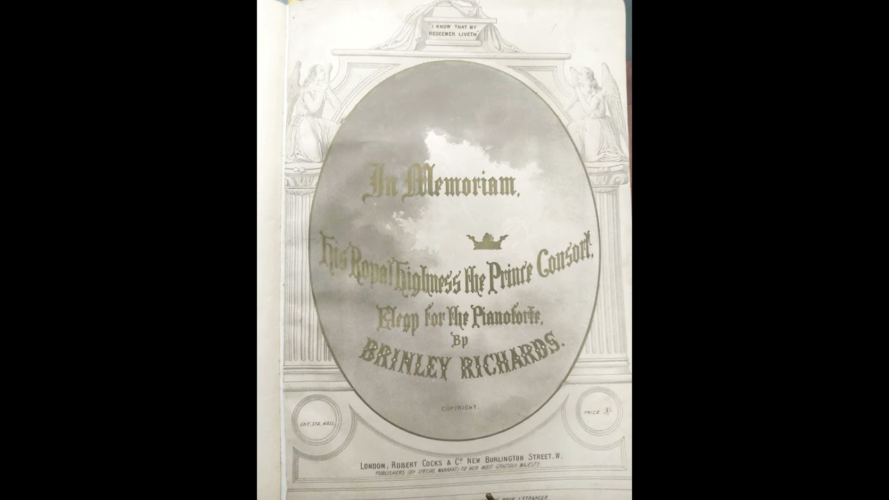BRINLEY RICHARDS In Memoriam - elegy (1861) Prince Albert Consort