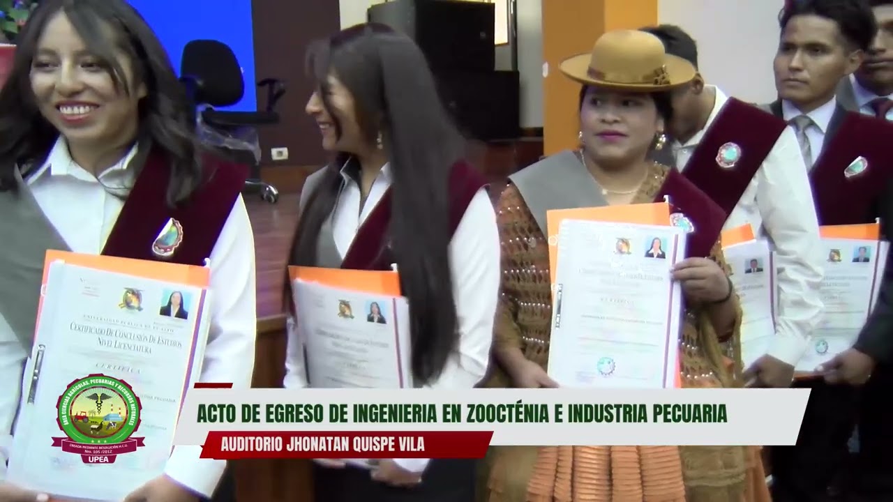 ACTO DE EGRESO INGENIERIA ZOOTECNIA E INDUSTRIA PECUARIA
