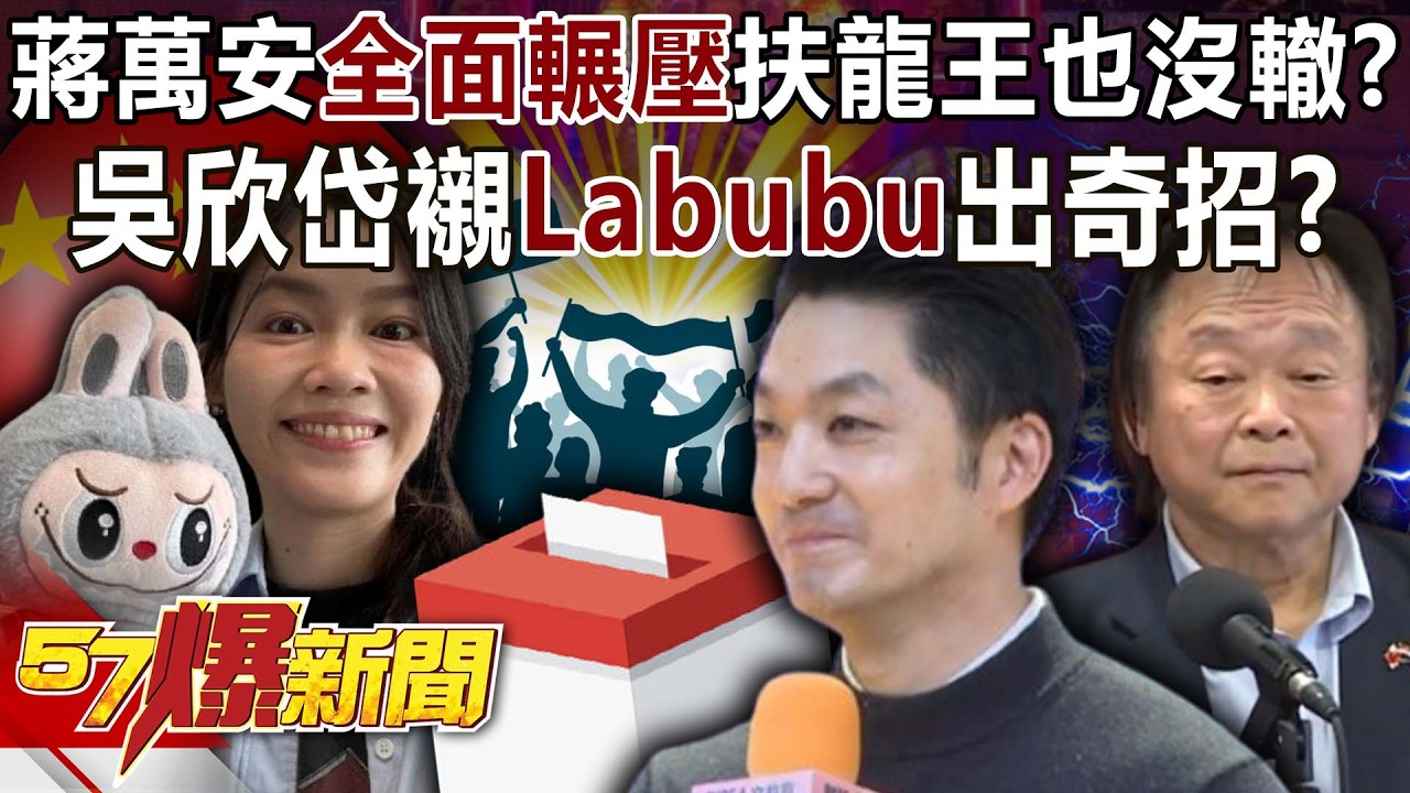 蔣萬安「全面輾壓」扶龍王也沒轍？ 吳欣岱襯「Labubu」出奇招？-黃暐瀚 李柏毅 羅旺哲 徐俊相《57爆新聞》20260202-6