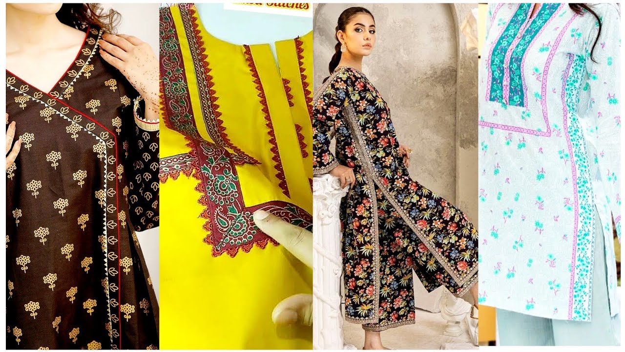 40 stylish border Patti shirt designs/ latest Eid collection border Patti ideas 2026 #elegant #kurti