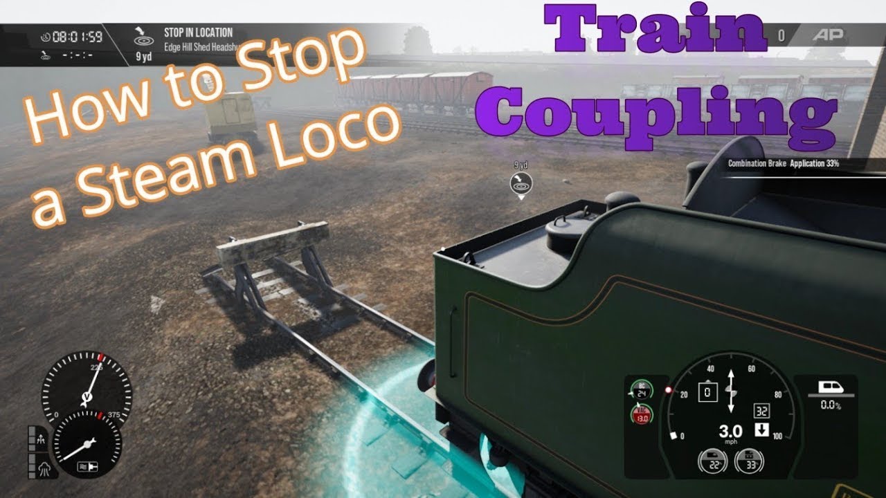 Coupling Steam Loco | how to couple train 🚂 | British rail | train coupling | 4K PC Gaming Pavan TV