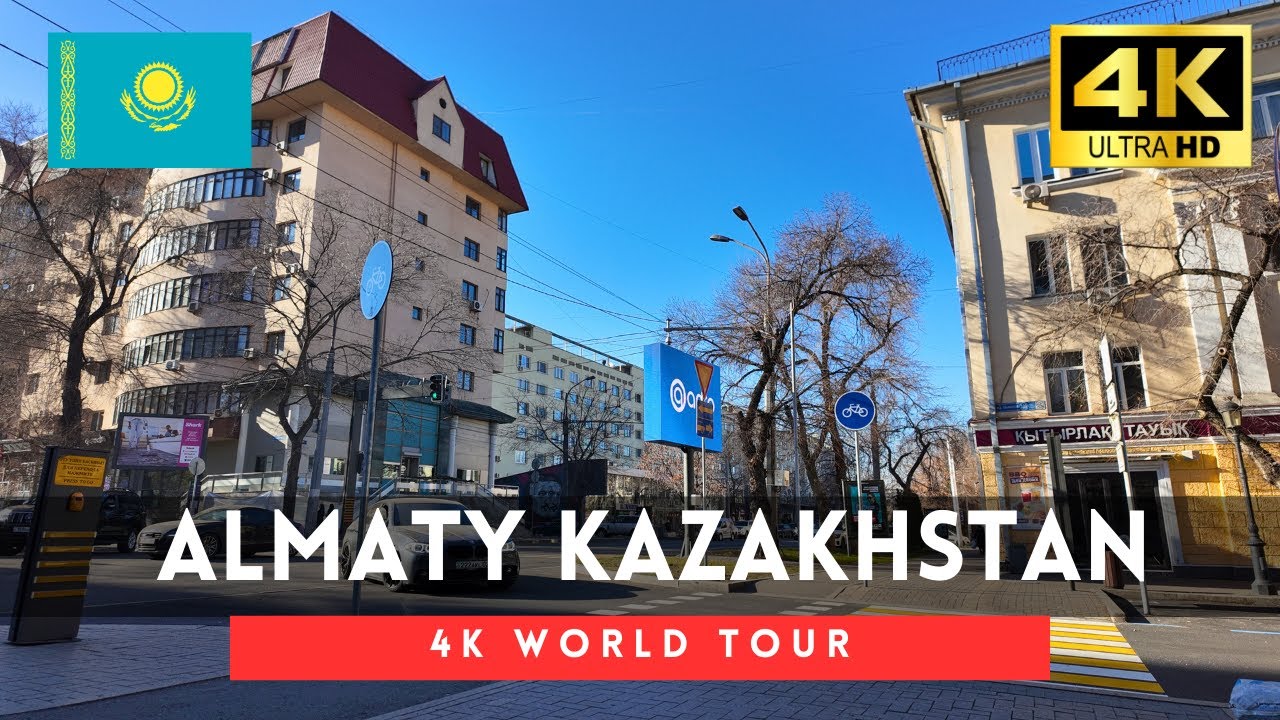 🇰🇿Almaty 4k walk - Kazakhstan 4K Morning Walking Tour｜Nov 2024