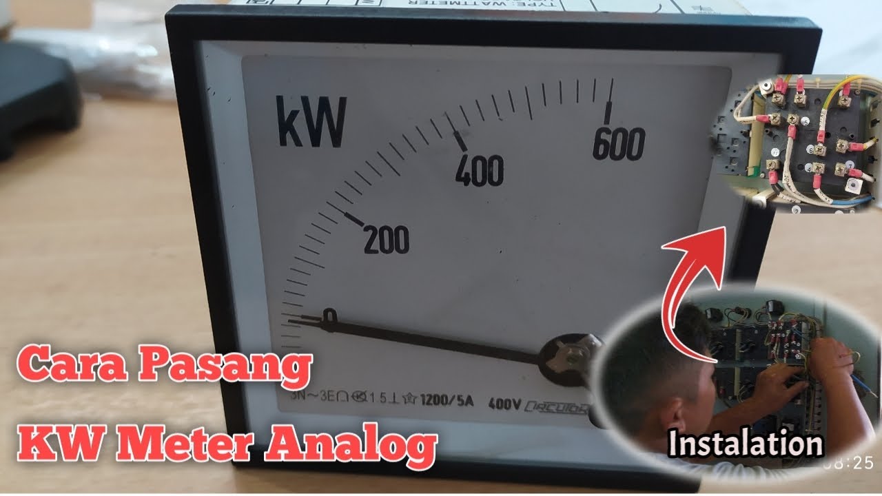 Cara Memasang kW meter Analog