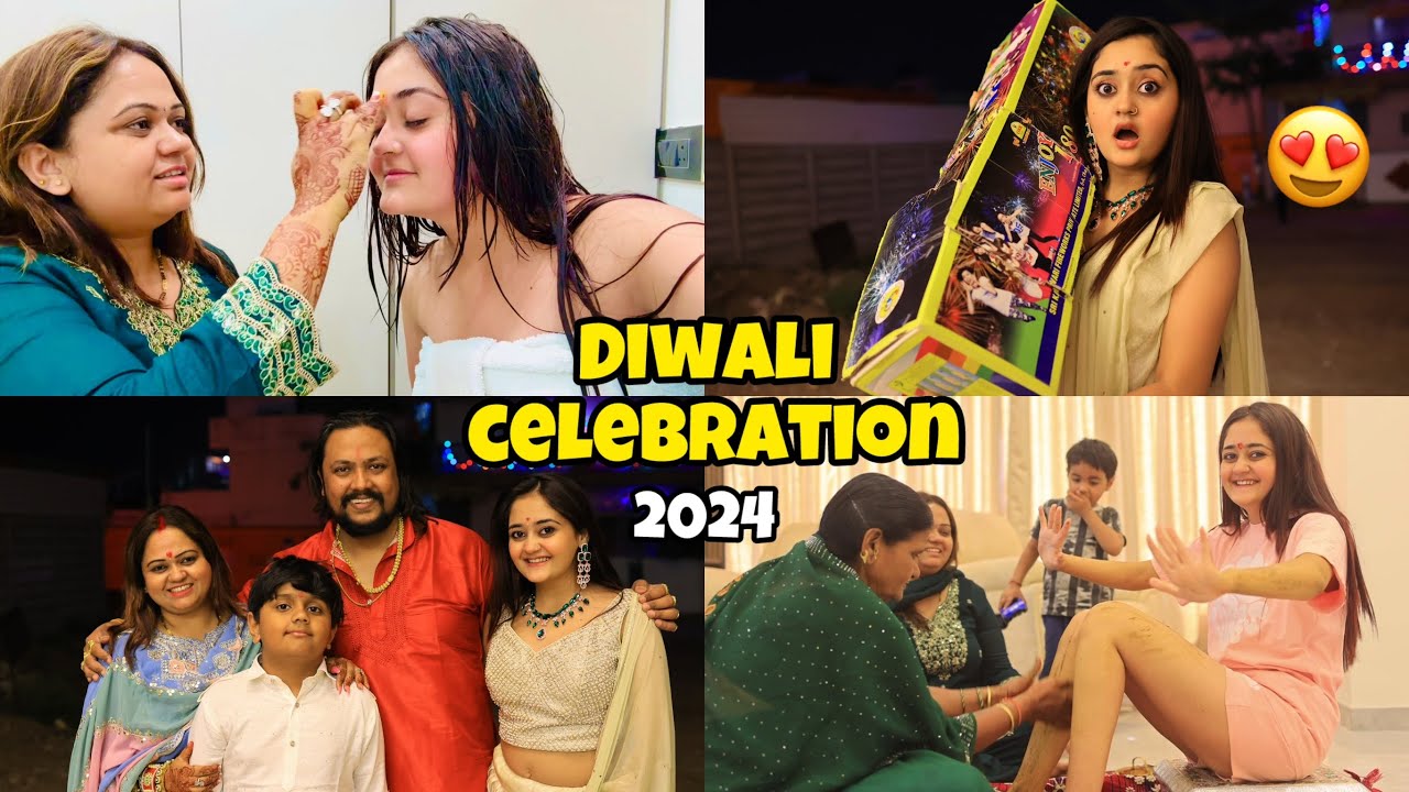 😍Lifes 1st Diwali Celebration In New House 🪔Best Diwali Celebration By Bindass Kavya Family