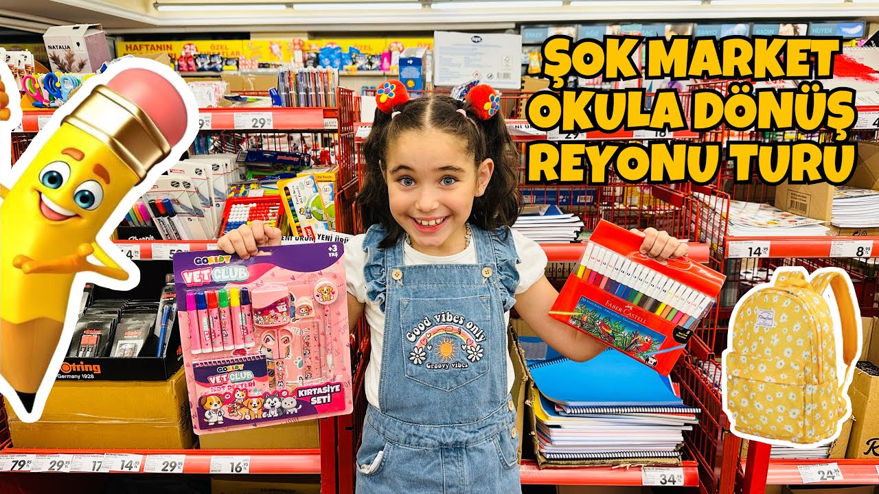 ŞOK MARKET OKULA DÖNÜŞ KIRTASİYE ALIŞVERİŞİ VLOG !! NELER GELMİŞ BAKALIM ?!