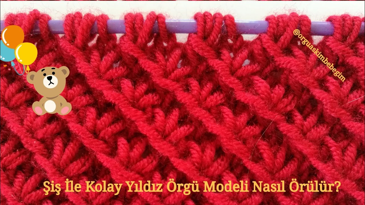 Şiş İle Yıldız Örgü Modeli Yapımı