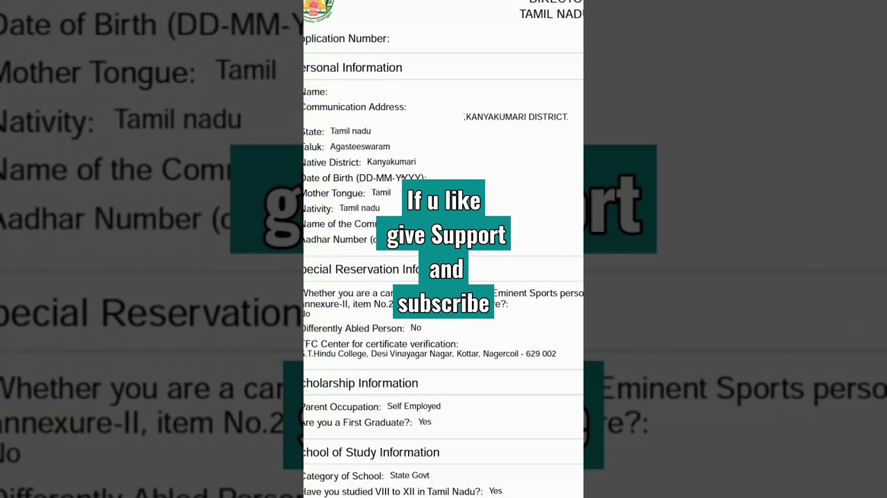 ENGINEERING COUNSELLING TNEA 2023 SAMPLE APPLICATION FORM  #tnea2023 #results #trending