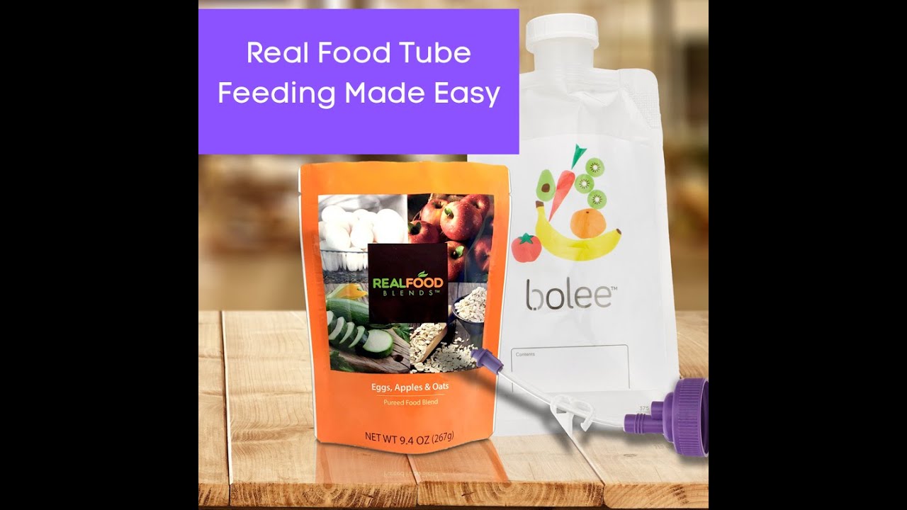 Real Food Blends Tube Feeding with the Bolee Bag and Bolink Large Cap