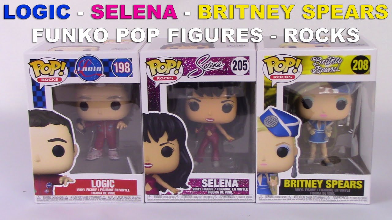 Funko POP Figures Rocks Line - LOGIC, SELENA & BRITNEY SPEARS (March 2021 Releases) Vinyl Toy Review