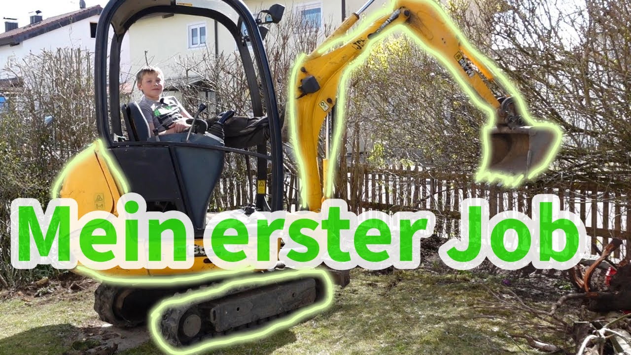 Tims erster AUFTRAG! 🚜 Profi-Baggern im Kleingarten