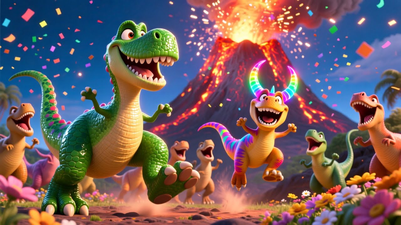 Dancing Dinosaurs Song for Kids | Fun Dinosaur & Dance Song, Nursery Rhymes, Baby Songs & Kids Music