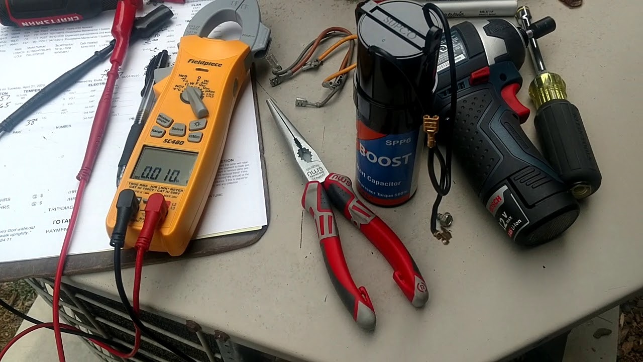 Start capacitor readings & Inrush current w/ Fieldpiece SC480. Is it fast & accurate? Let's see 👀