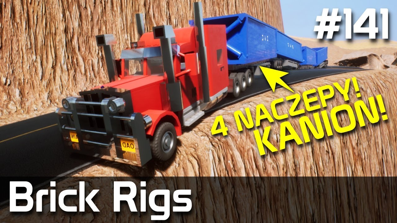 Brick Rigs PL [#141] 4 NACZEPY! Kanion! /z Skie
