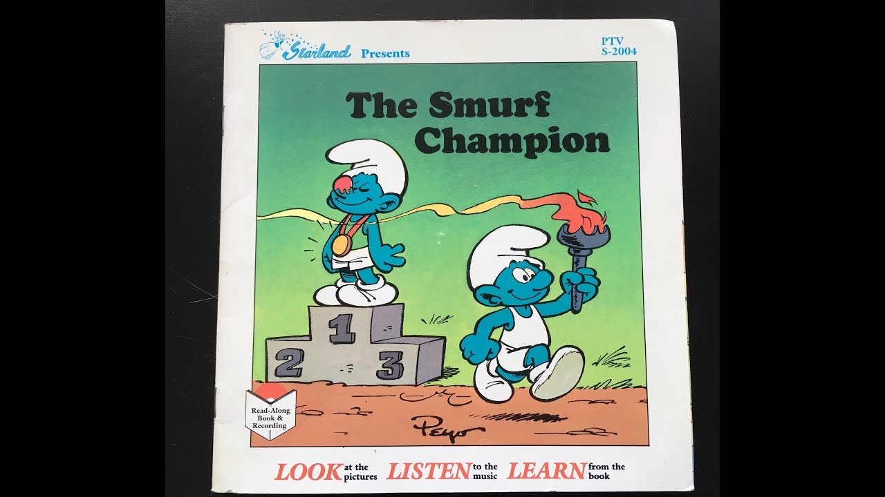 The Smurf Champion - Read Along Book and Record - Starland (1983)